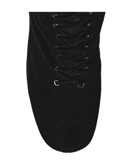 Jeffrey Campbell Black Pop-Off Faux Suede Tall Boot