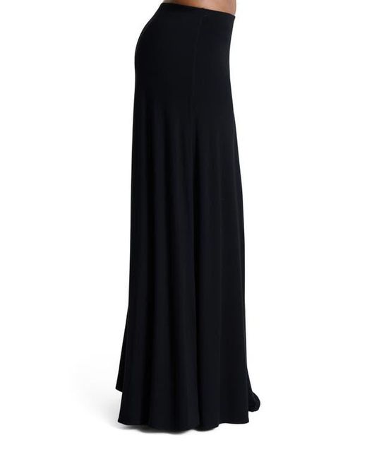 Naked Wardrobe Black Smooth Maxi Skirt