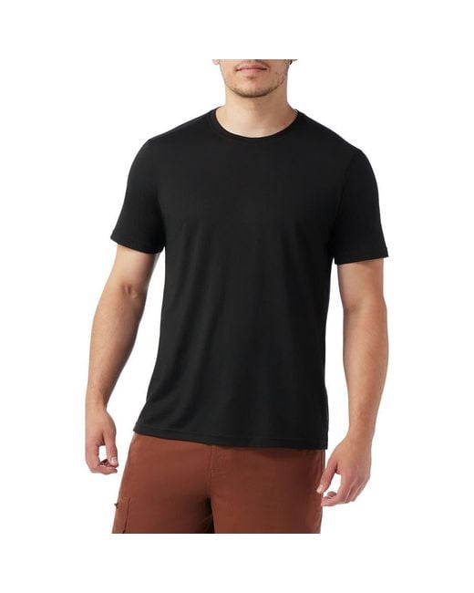 Smartwool Black Active Performance Wool Blend T-Shirt for men