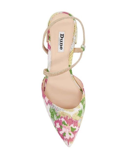 Dune White Command Pointed Toe Flat