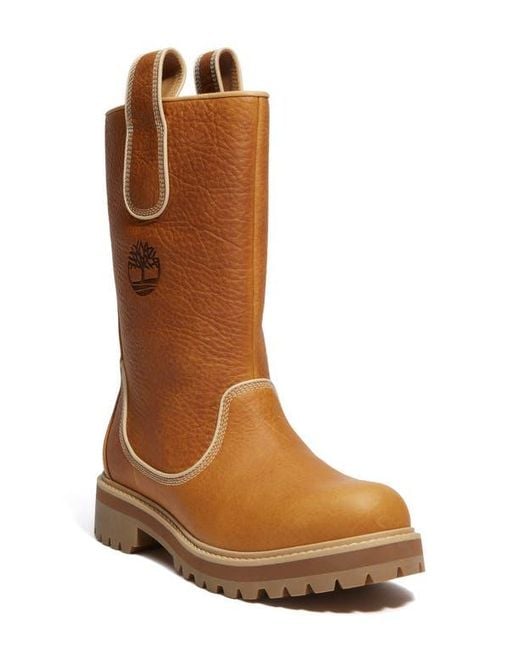 Timberland Brown Vibram Waterproof Tall Pull-On Boot for men