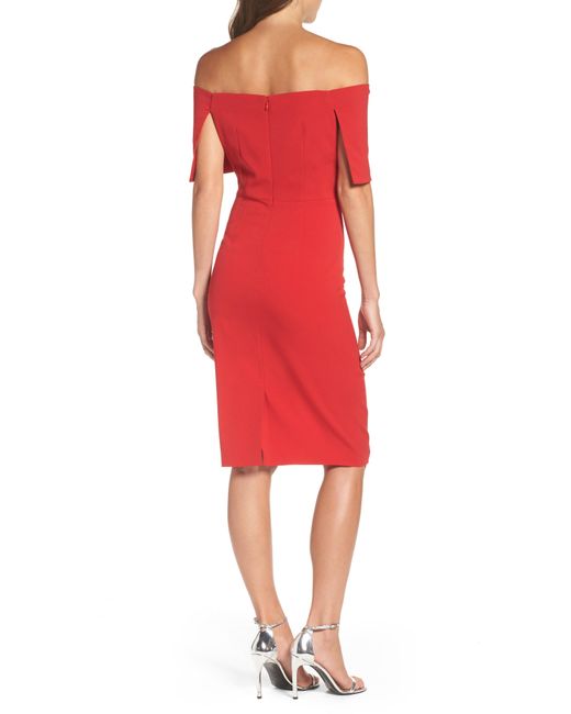 Vince Camuto Red Popover Cocktail Dress