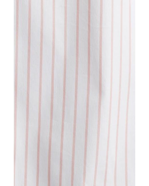 FRAME White Stripe Oversize Cotton Button-Up Shirt