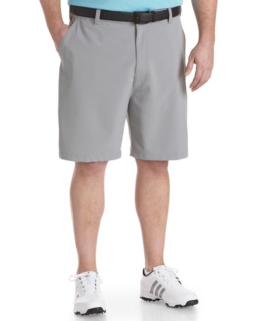 Reebok Gray Golf Performance Flat-Front Shorts for men