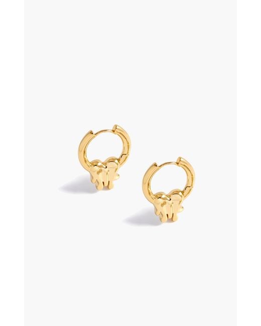 Yoj Metallic Loff It Mini Charm Hoops