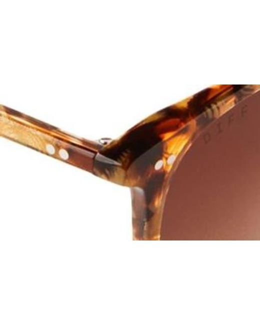 DIFF Brown Maxwell 51Mm Polarized Square Sunglasses for men