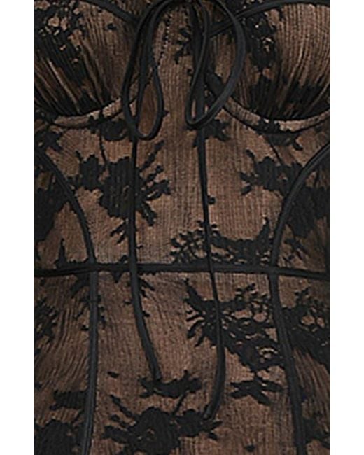 classy long sleeve maxi dress PRETTYGARDEN Women's Floral Bodycon Maxi Dress Fall Elegant Mesh Long main image 0