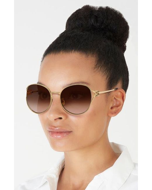 Miu Miu 58Mm Gradient Phantos Sunglasses in Brown | Lyst display picture 1
