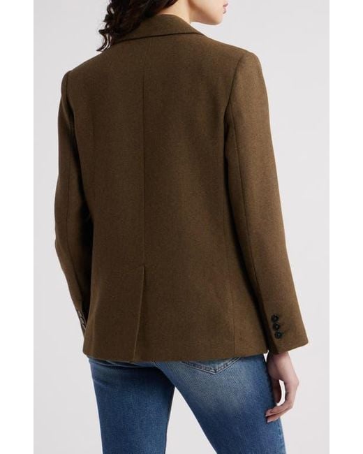 Mango Brown Wool Blend Blazer