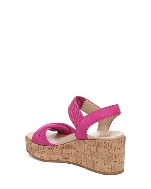 Vionic Pink Darla Espadrille Platform Slide Sandal