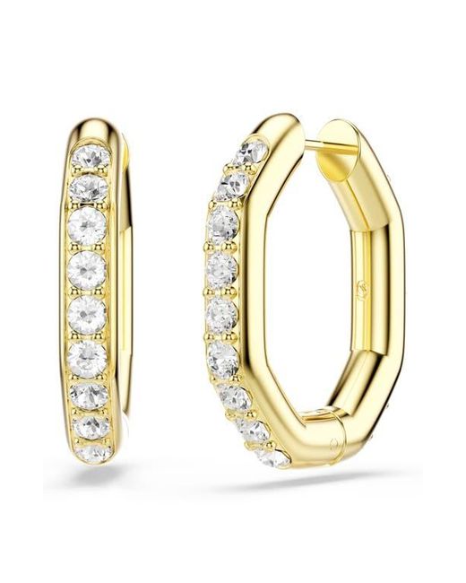 Swarovski Metallic Dextera Crystal Hoop Earrings