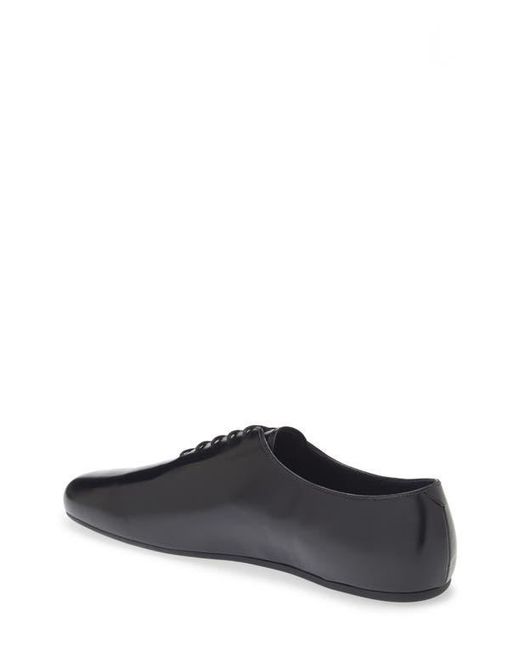 Prada Black Leather Oxford Shoes for men
