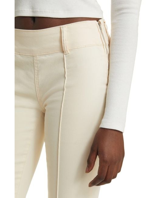 PacSun Natural Front Seam Flare Pants