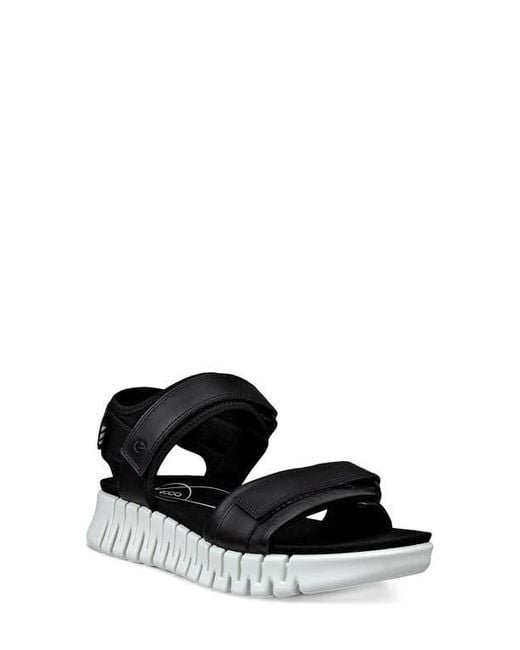 Ecco Black Gruuv Sol Sandal