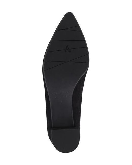 Aquatalia Black Kari Weatherproof Pointed Toe Pump