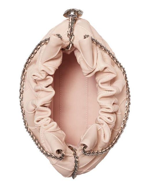トートバッグ Tory Burch Pink Leather Fleming Mini Hobo Bag Tory Burch Mini Fleming Quilted Leather Hobo Bag in Pink | Lyst