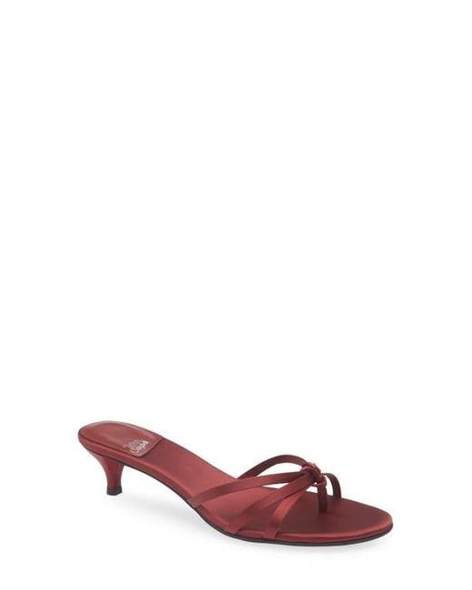Jeffrey Campbell Red Doretta Kitten Heel Flip Flop