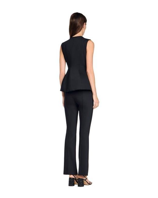 Sandro Black Peplum Jacket