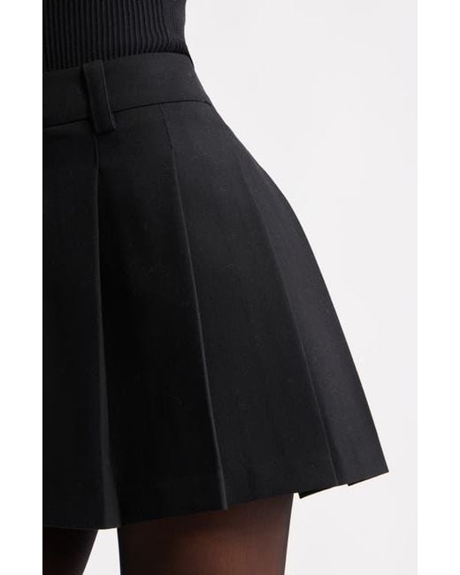 Open Edit Black The Icon Pleated Miniskirt