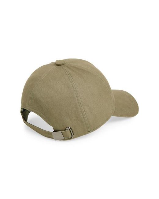 Nordstrom Green Canvas Adjustable Baseball Hat for men