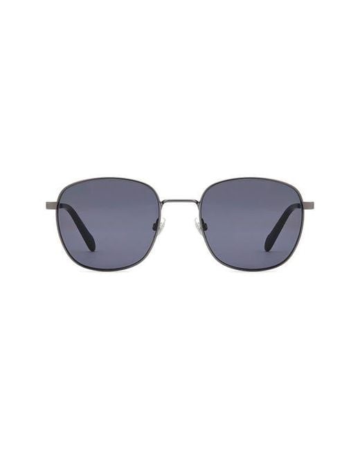Fossil Blue 53Mm Square Sunglasses for men