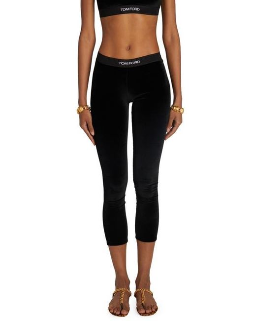 【関税&送料込】Tom Ford Black Velvet Leggings TOM FORD Leggings Pants | Fall 2025 Collection | FWRD