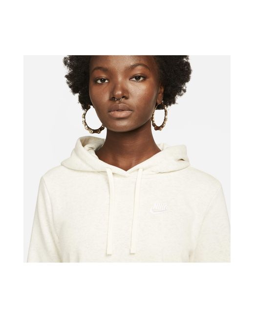 Nike Sportswear Club Fleece Hoodie in White | Lyst
