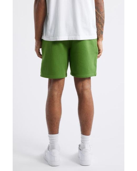 BBCICECREAM Green Whm Cotton Graphic Shorts for men