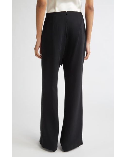 Cinq À Sept Black Lilas Tie Front Flare Leg Pants
