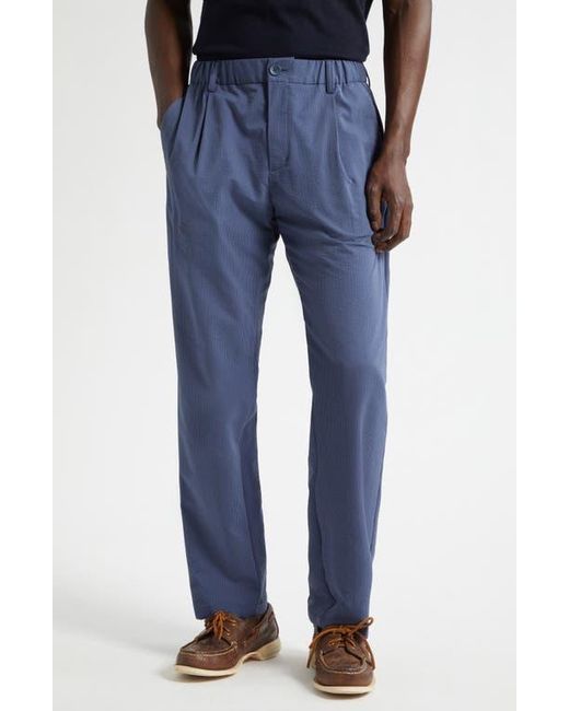 Herno Blue Seersucker Pants for men