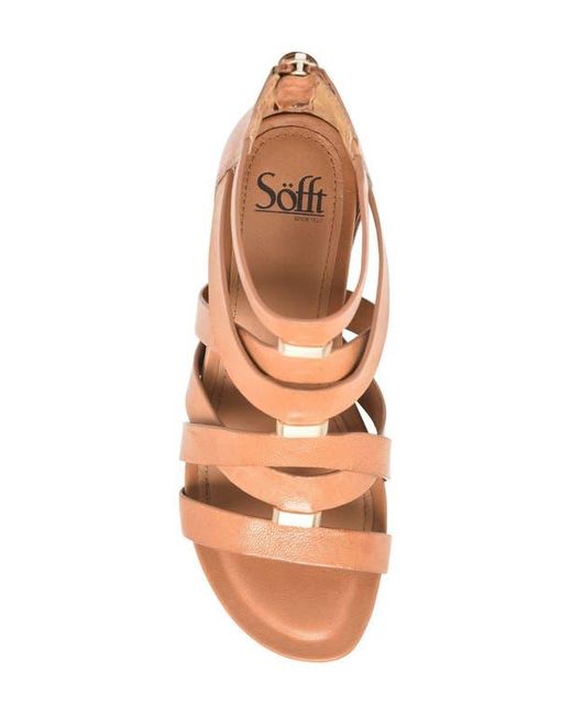 Söfft Brown Vivi Platform Wedge Sandal