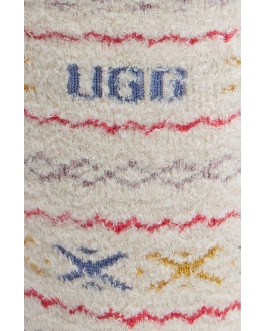Ugg White Leslie Crew Socks