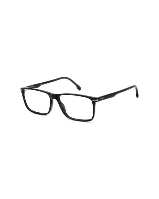 Carrera Black 57Mm Rectangular Optical Glasses for men