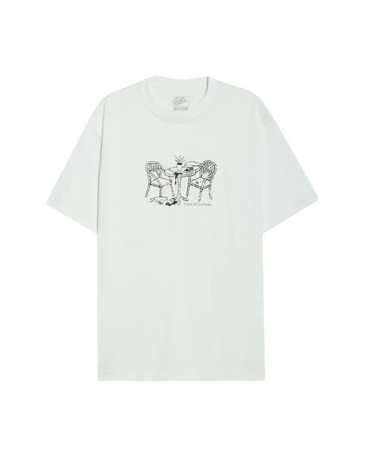 Vans White Café De La Graphic T-Shirt for men