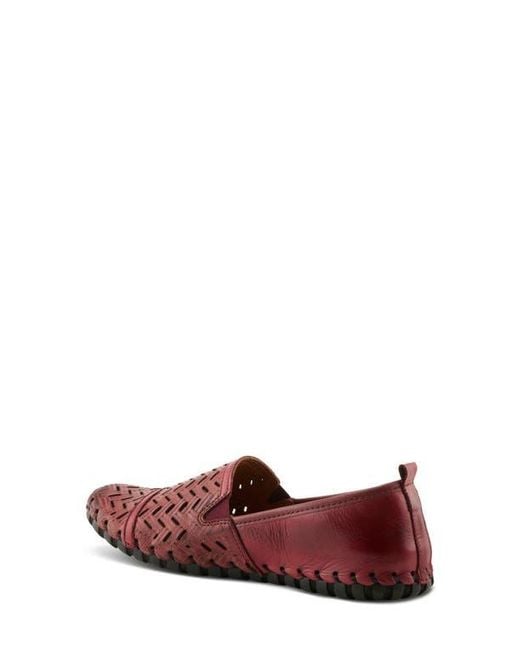 Spring Step Red Kapri Flat