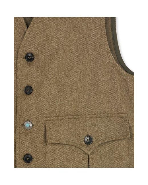 Fortela Green Donald Twill Cotton Gilet for men