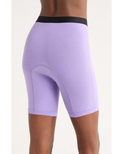 TOMBOYX Purple First Line Stretch Cotton Period 9-Inch Boxer Briefs