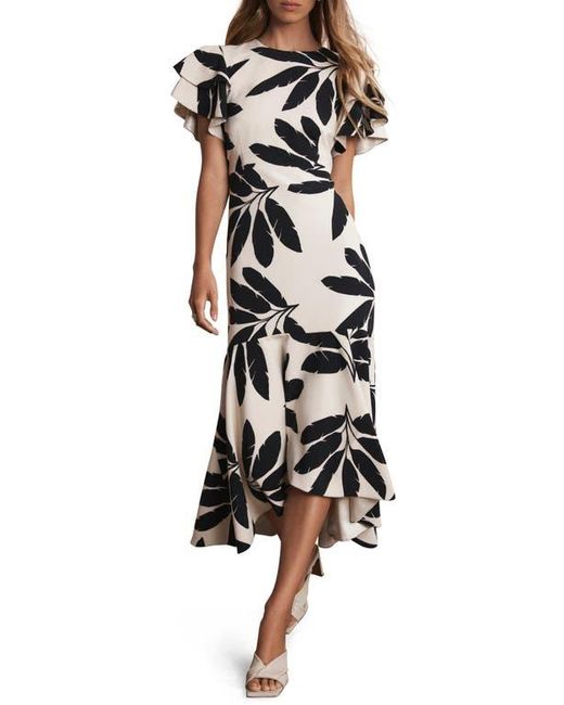 slim fit dress slacks Black Floral Print Midi Dress – Mint Velvet