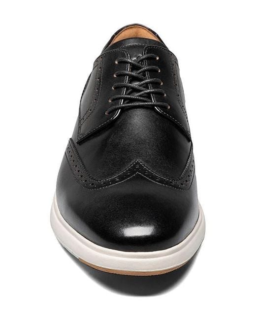 Florsheim Black Dash Wingtip Derby for men