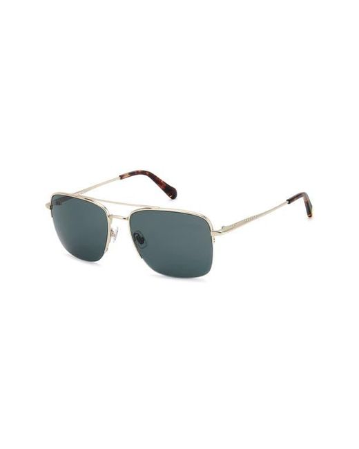 Fossil Gray 57Mm Rectangular Sunglasses for men