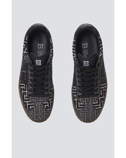 Balmain Black Swan Trainers for men