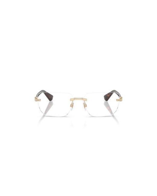 Burberry Metallic 58Mm Rectangle Optical Glasses for men