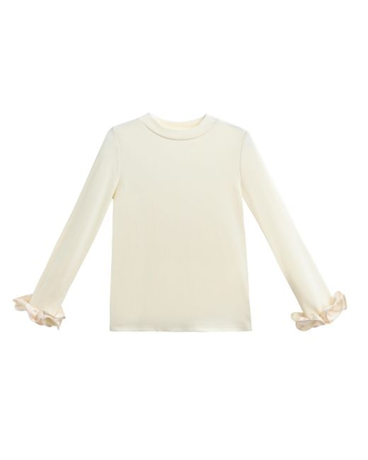 Tulle White Structured Button-Up Shirt