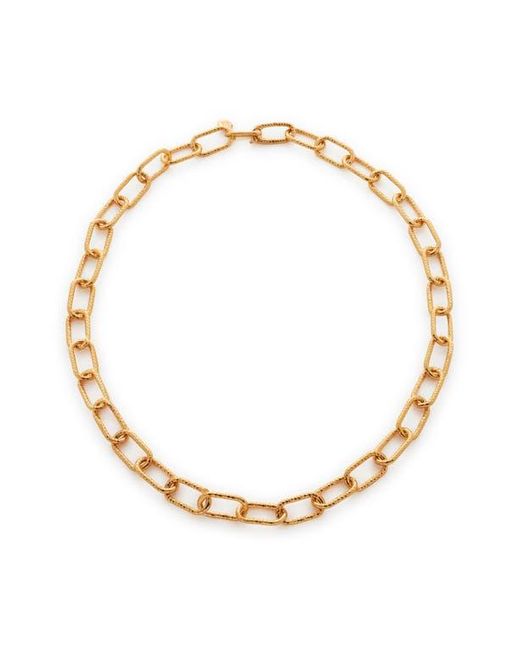 Monica Vinader Metallic Alta Textured Chain Necklace