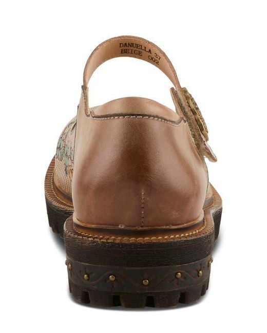 Spring Step Brown Danuella Platform Mary Jane