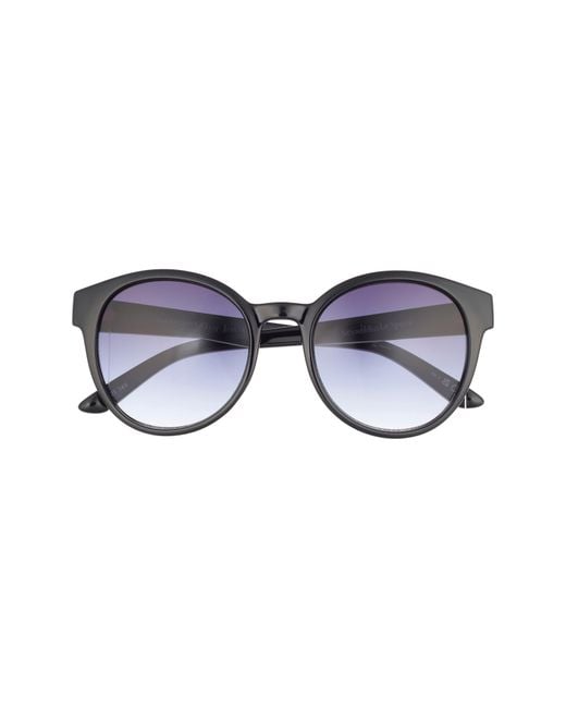 Le Specs Blue Paramount 53Mm Gradient Round Sunglasses