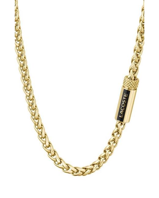 Lacoste Metallic Spelt Necklace for men
