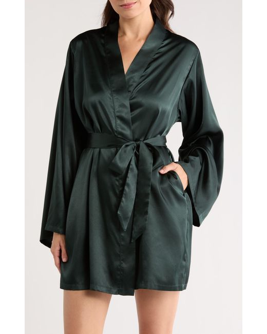 Kilo Brava Black Satin Robe