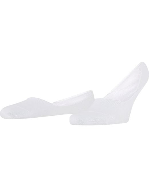 Falke White Step Cotton No Show Socks Box for men