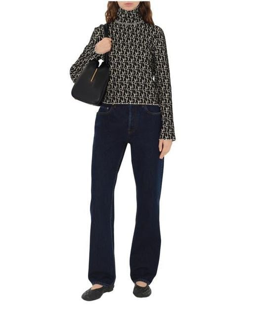 Burberry Black B Charm Wool Blend Sweater